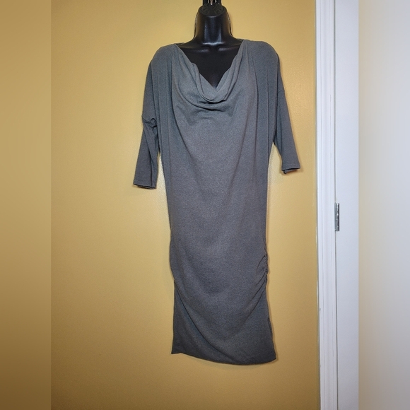 Standard James Perse Ruffle Ruched Dress sz M/2 WMU6705 - Picture 2 of 11